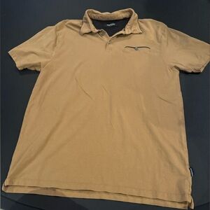 Kenneth Cole Men's Camel Polo Shirt Preppy Classic Minimalist